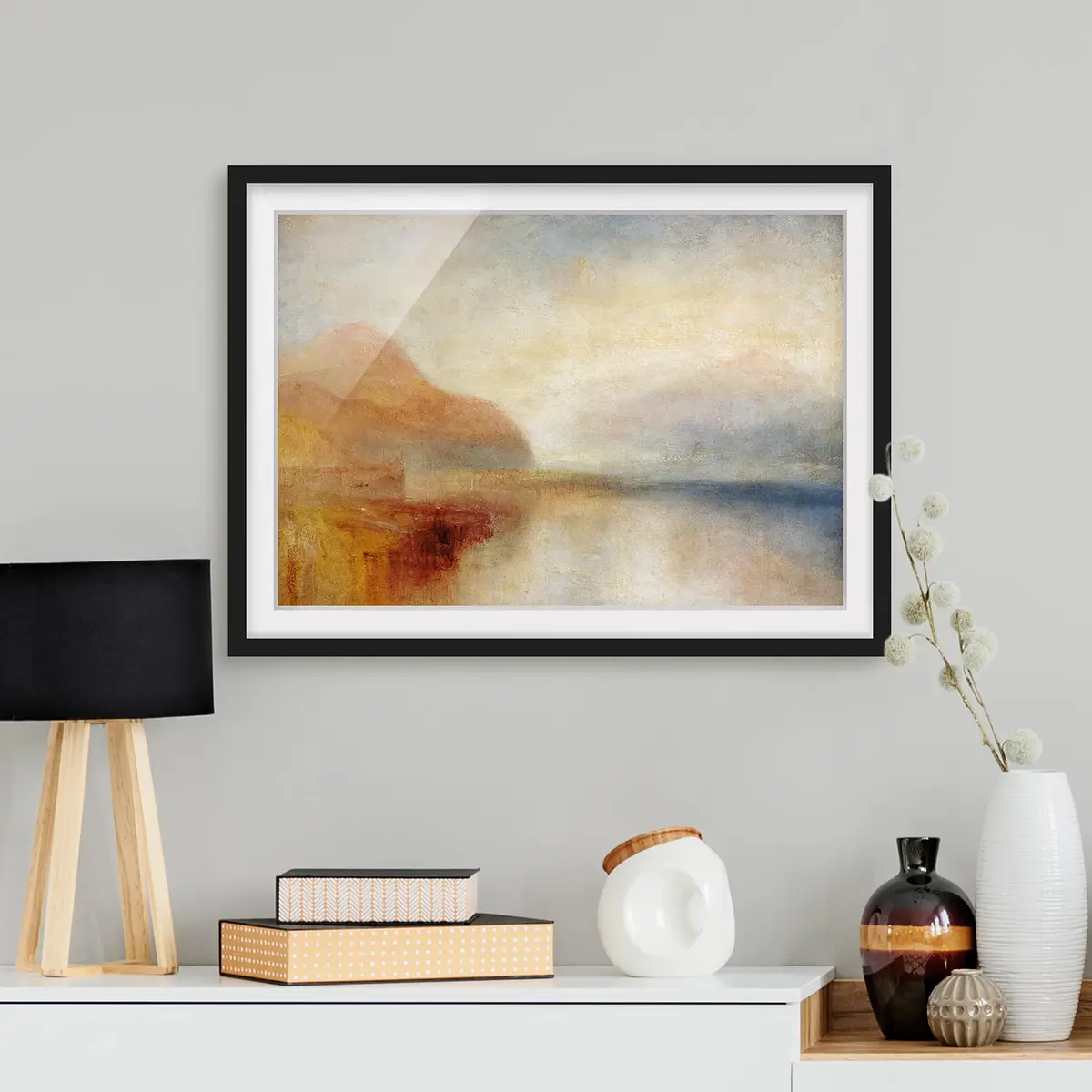 William Turner Monte Rosa II Kunstdruck | Mehrfarbig