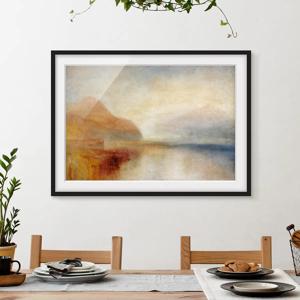 William Turner Monte Rosa II Kunstdruck | Mehrfarbig