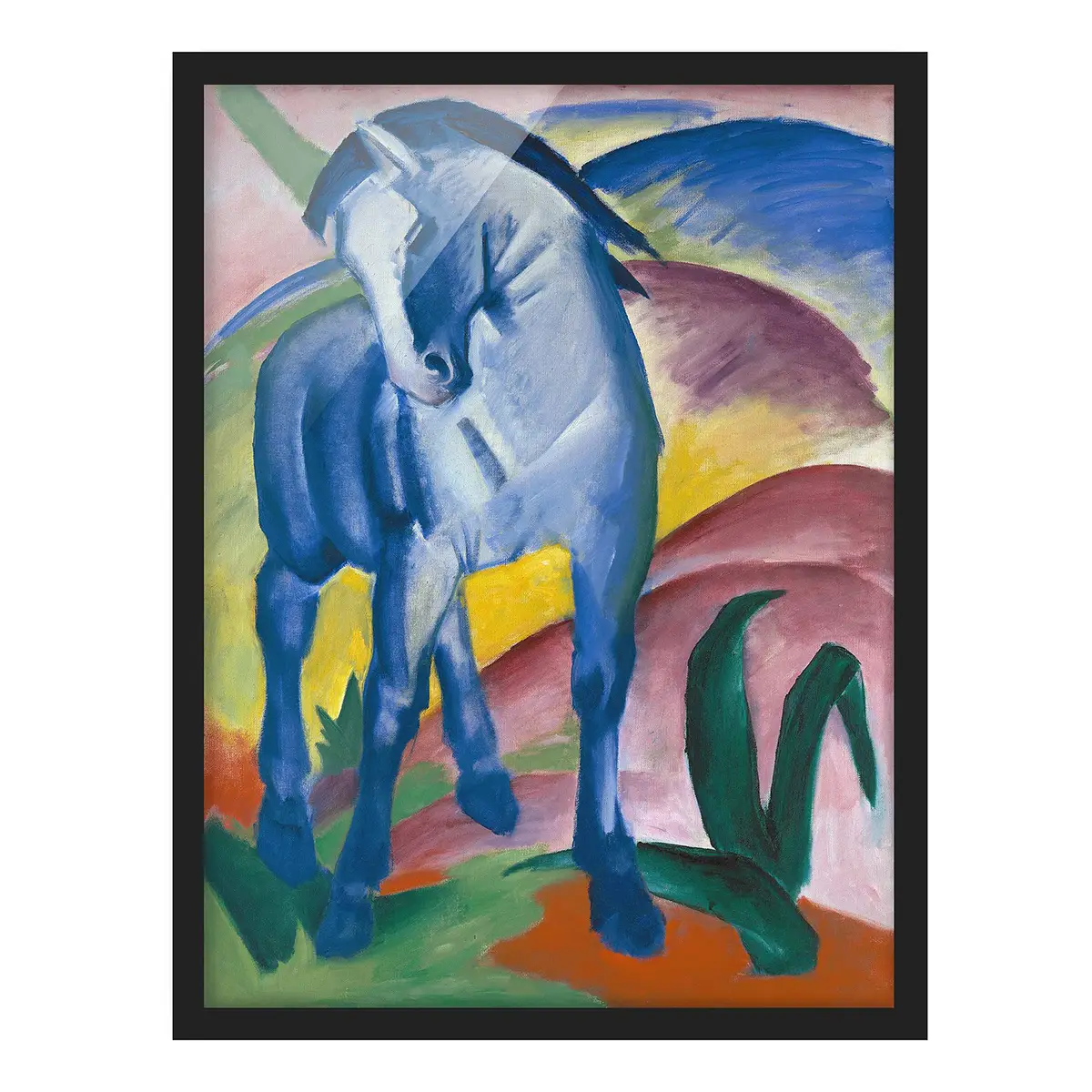 Bild Franz Marc Blaues Pferd | Mehrfarbig