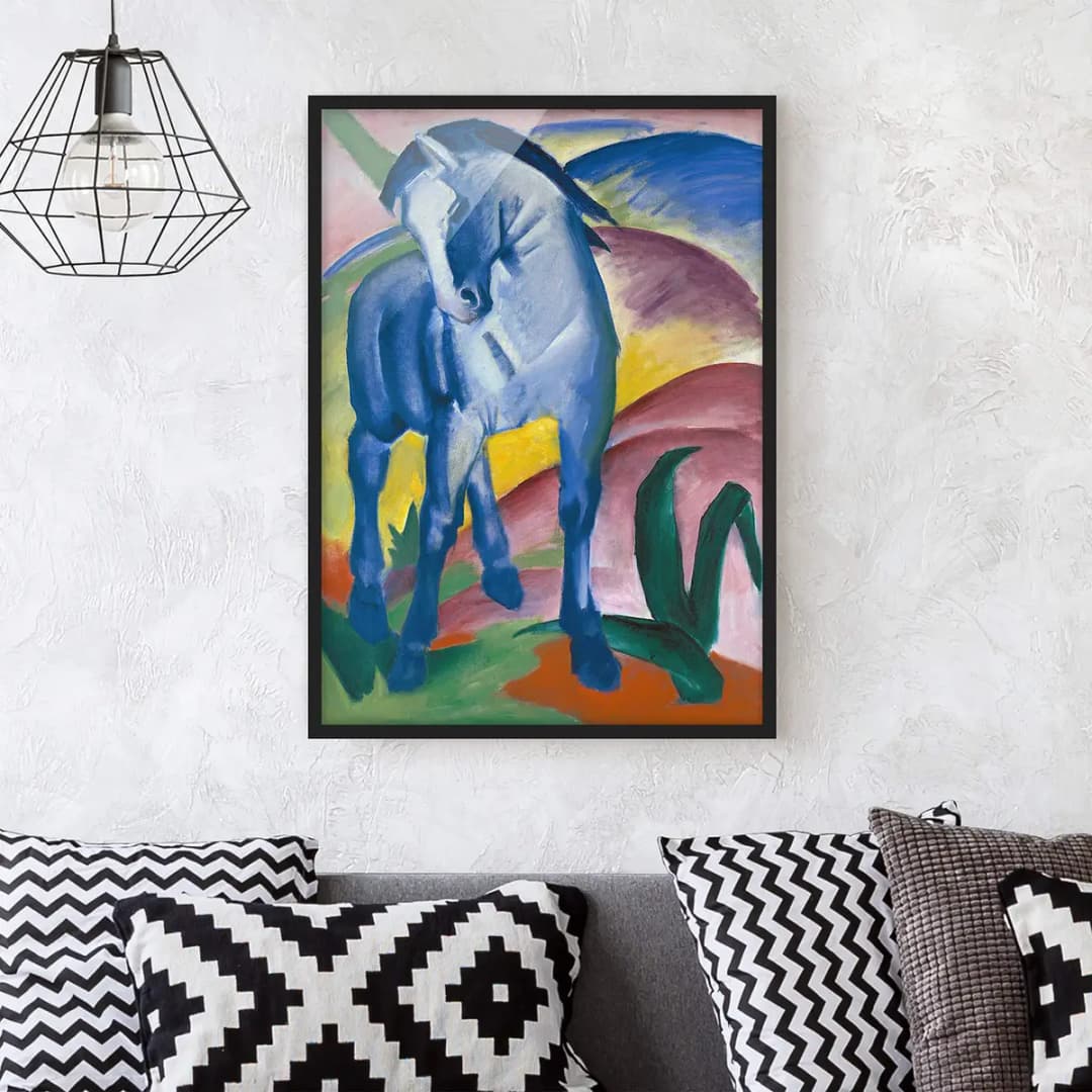 Bild Franz Marc Blaues Pferd | Mehrfarbig