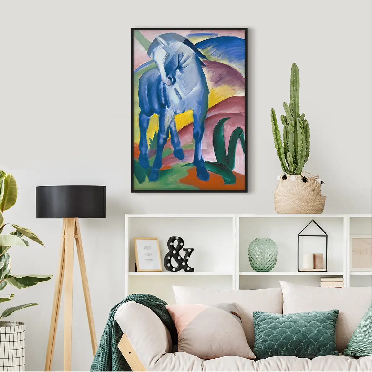 Bild Franz Marc Blaues Pferd | Mehrfarbig