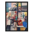 Bild August Macke Mann mit Esel V Papier | Mehrfarbig