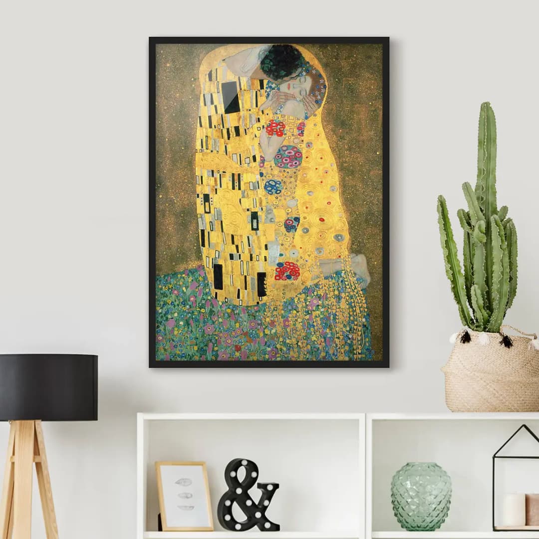 Bild Gustav Klimt Der Kuß V Papier | Gold