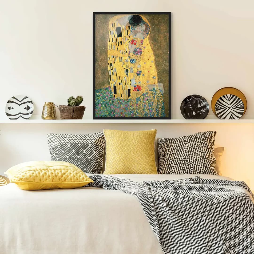 Bild Gustav Klimt Der Kuß V Papier | Gold