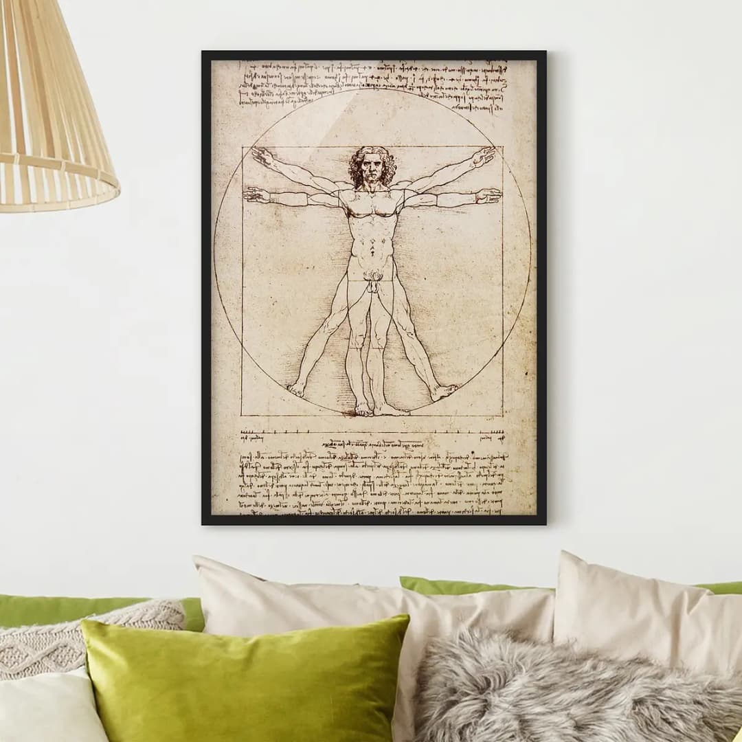 Bild Da Vinci V Papier | Braun
