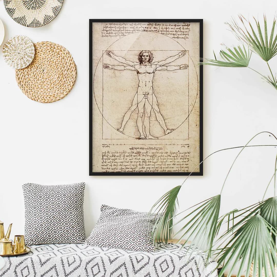 Bild Da Vinci V Papier | Braun