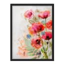 Bild Aquarell Blumen Mohn | Rot