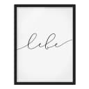Bild Lebe Kalligraphie | Weiß