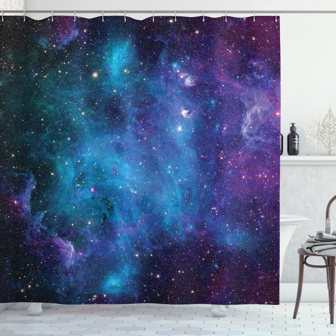 Duschvorhang Galaxy Webstoff Multicolor 175 x 200cm