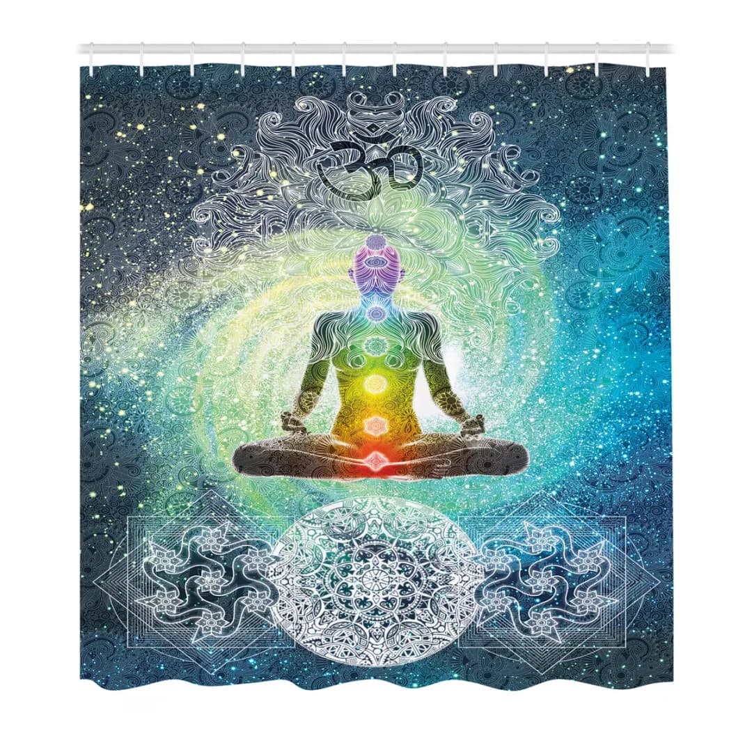 Duschvorhang Mandala Zen | Mehrfarbig