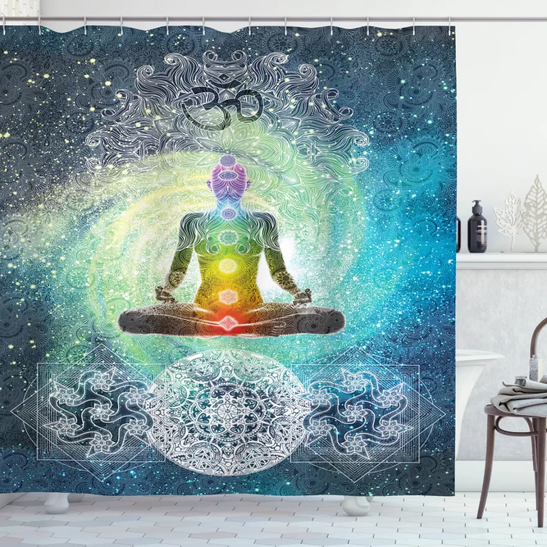 Duschvorhang Mandala Zen | Mehrfarbig
