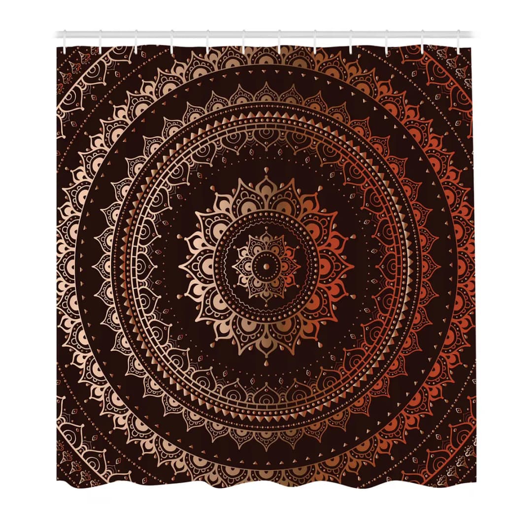 Duschvorhang Universum Webstoff Braun 175 x 240cm | Braun