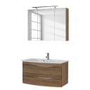 Badezimmerset 4040 IV 2-teilig 91cm Braun/Weiß/Eiche Dunkel Dekor