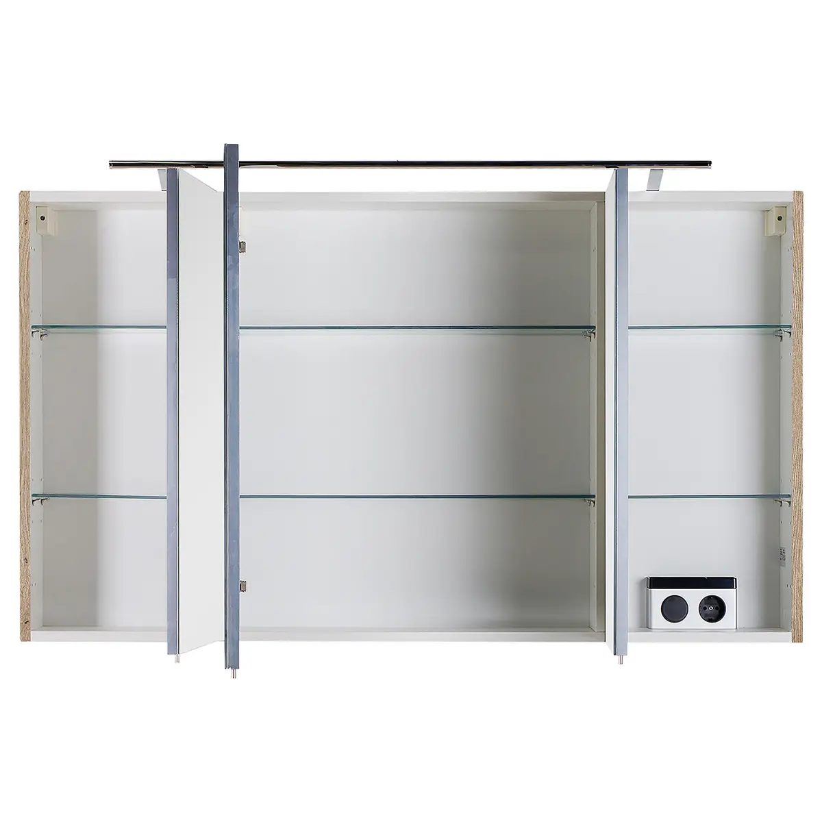 Spiegelschrank 3040 120cm Beige/Eiche Dekor | Beige