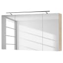 Spiegelschrank 3040 120cm Weiß/Eiche Hell Dekor | Weiß