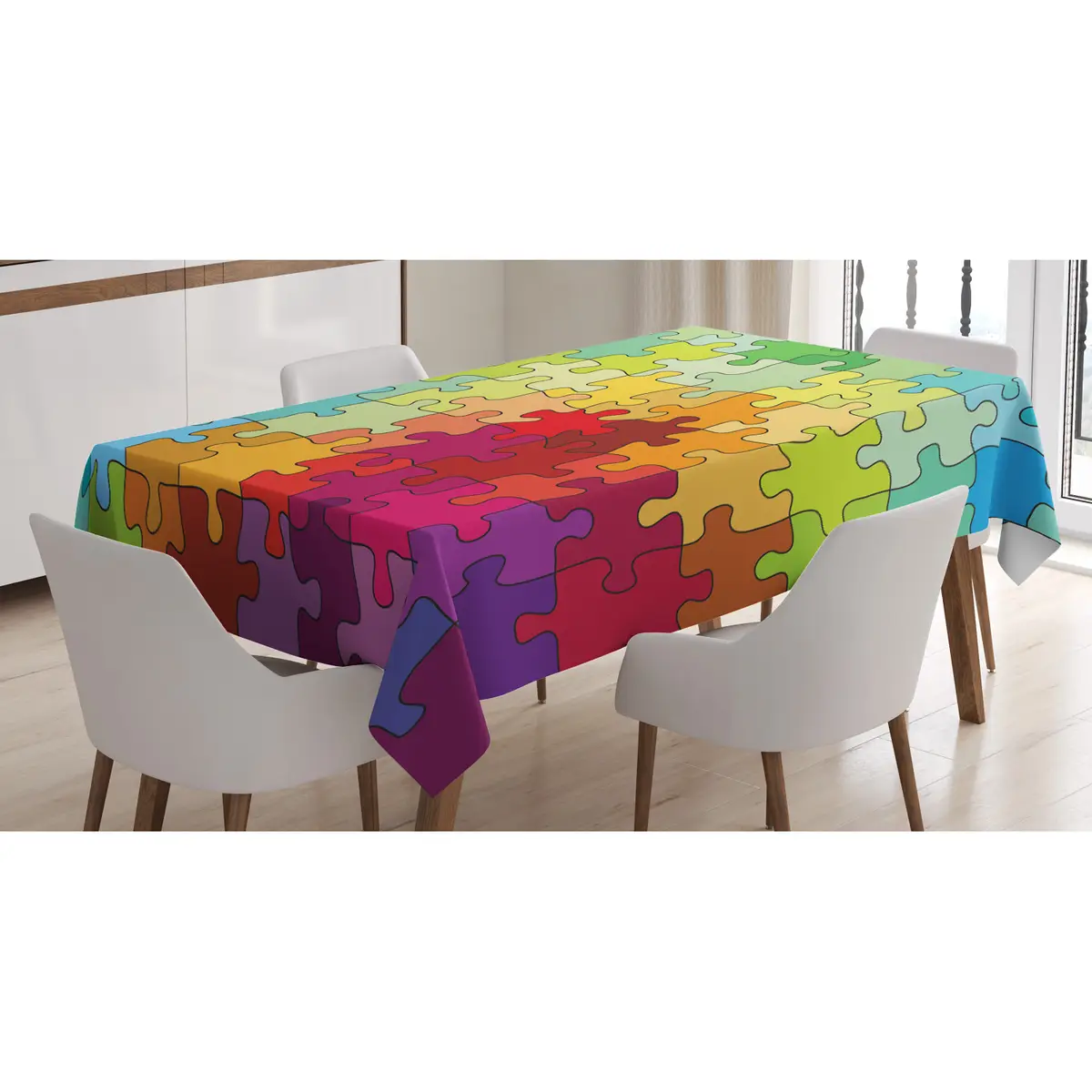 Tischdecke Hobby Puzzle | Mehrfarbig