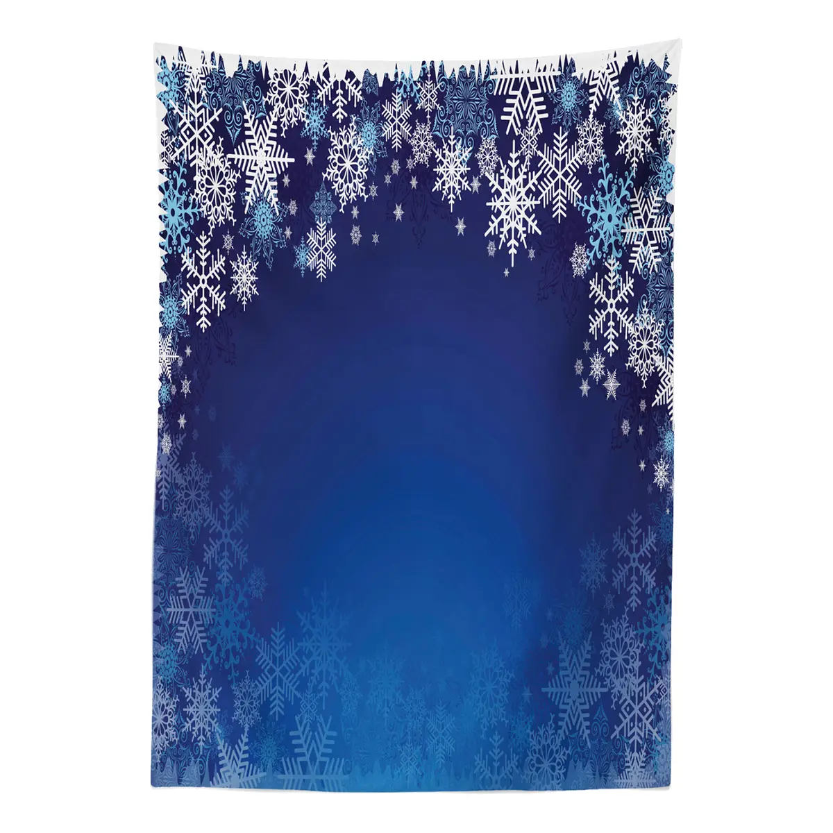 Tischdecke Schneeflocken 140 x 240cm Blau | Blau