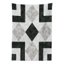 Tischdecke Marble Effect 140 x 240cm Schwarz | Schwarz