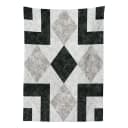Tischdecke Marble Effect 140 x 170cm Schwarz | Schwarz