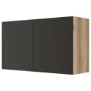 Hängeschrank I 100cm Schwarz/Anthrazit | Schwarz