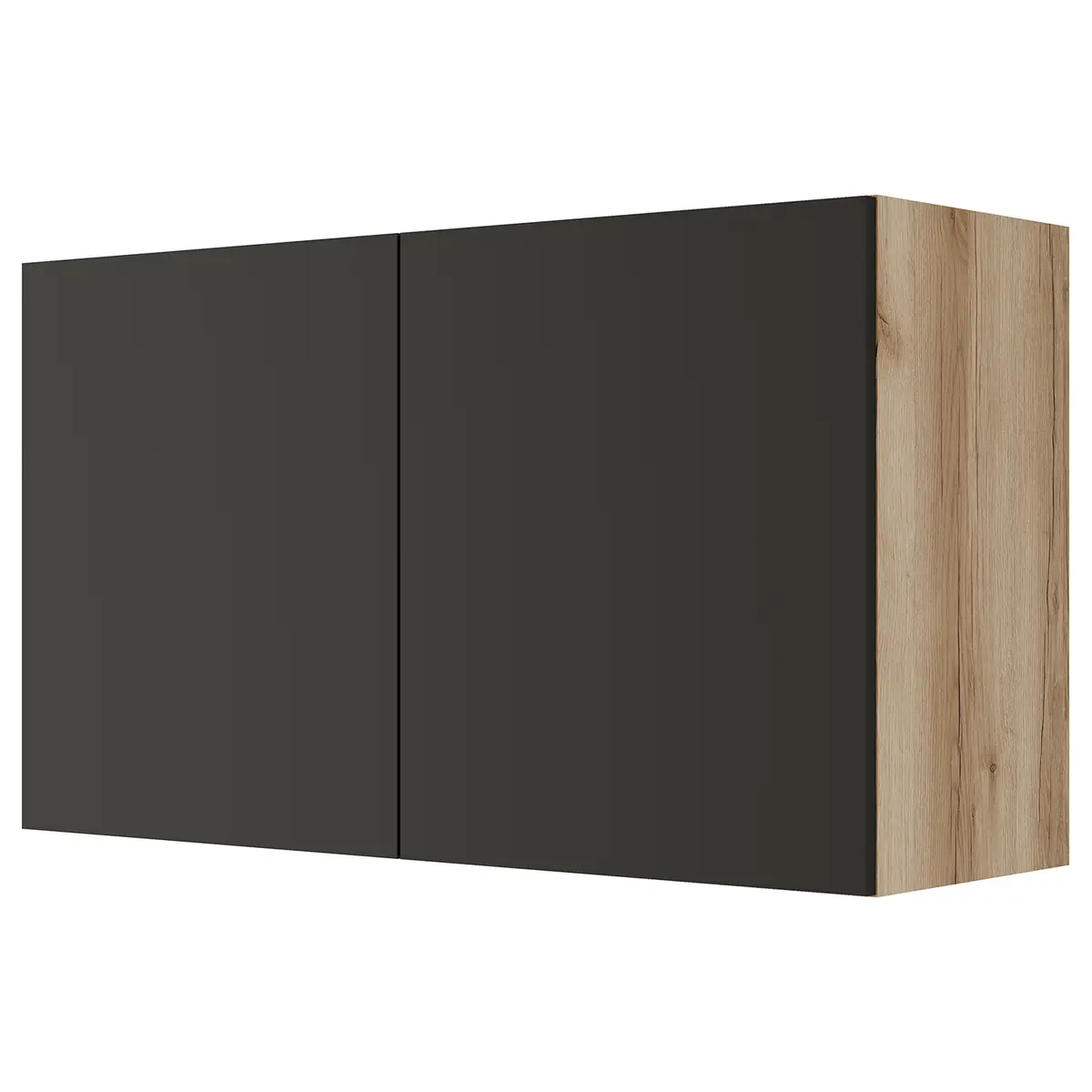 Hängeschrank I 100cm Schwarz/Anthrazit | Schwarz