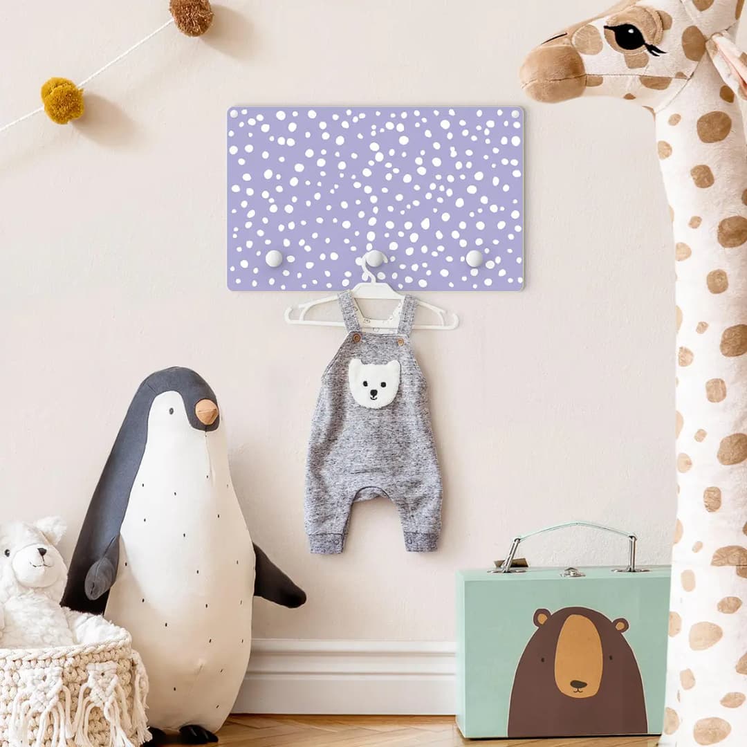Kindergarderobe kleine Punkte | Mehrfarbig