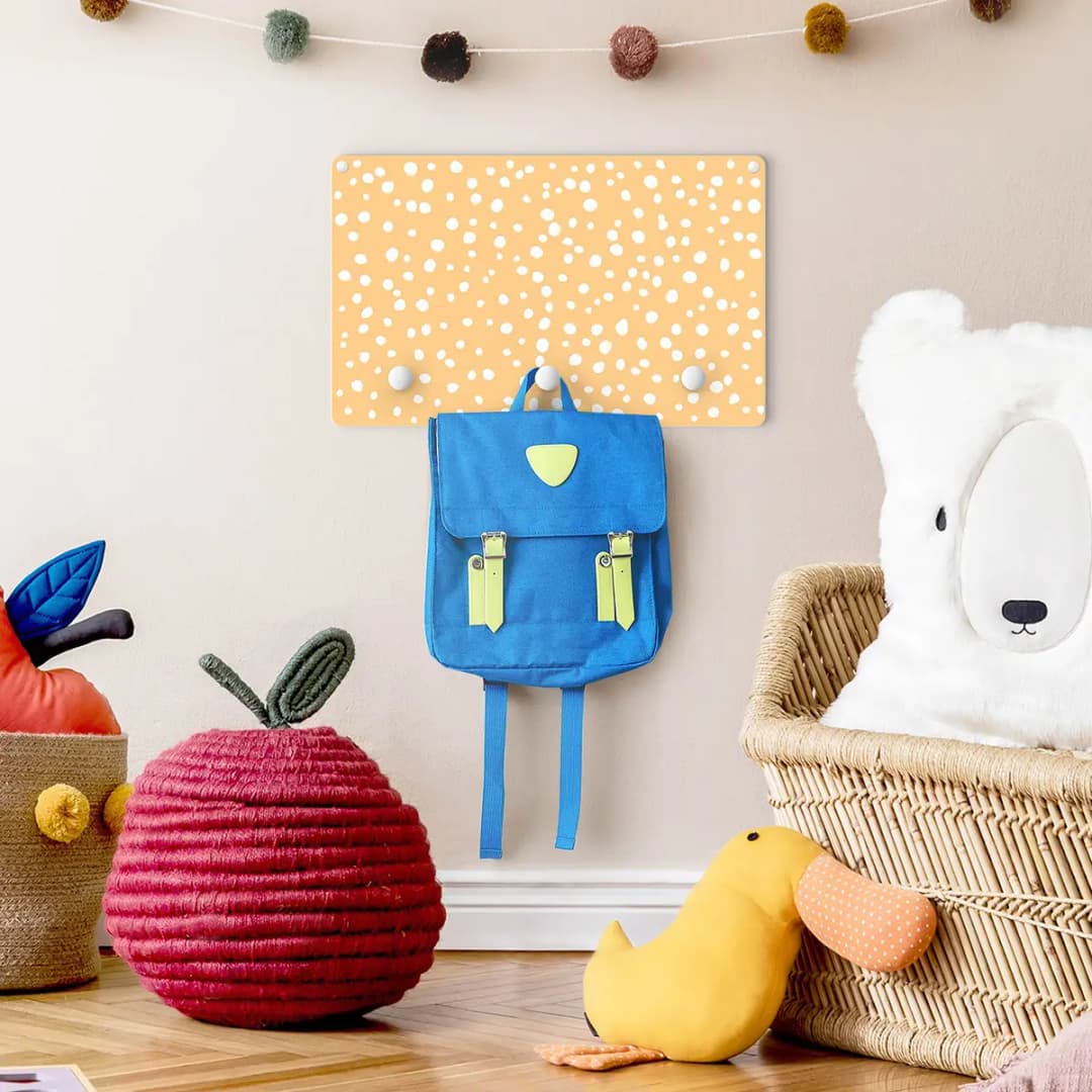 Kindergarderobe kleine Punkte | Mehrfarbig