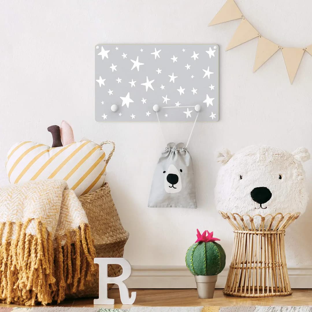Kindergarderobe Sterne im Himmel | Mehrfarbig