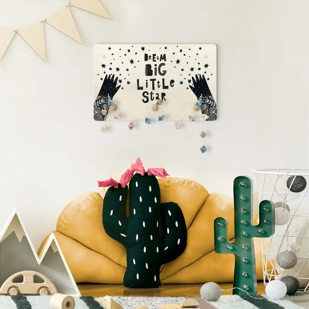 Kindergarderobe Dream Big Little Star | Mehrfarbig