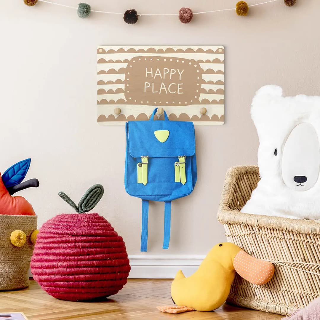 Kindergarderobe Happy Place | Beige