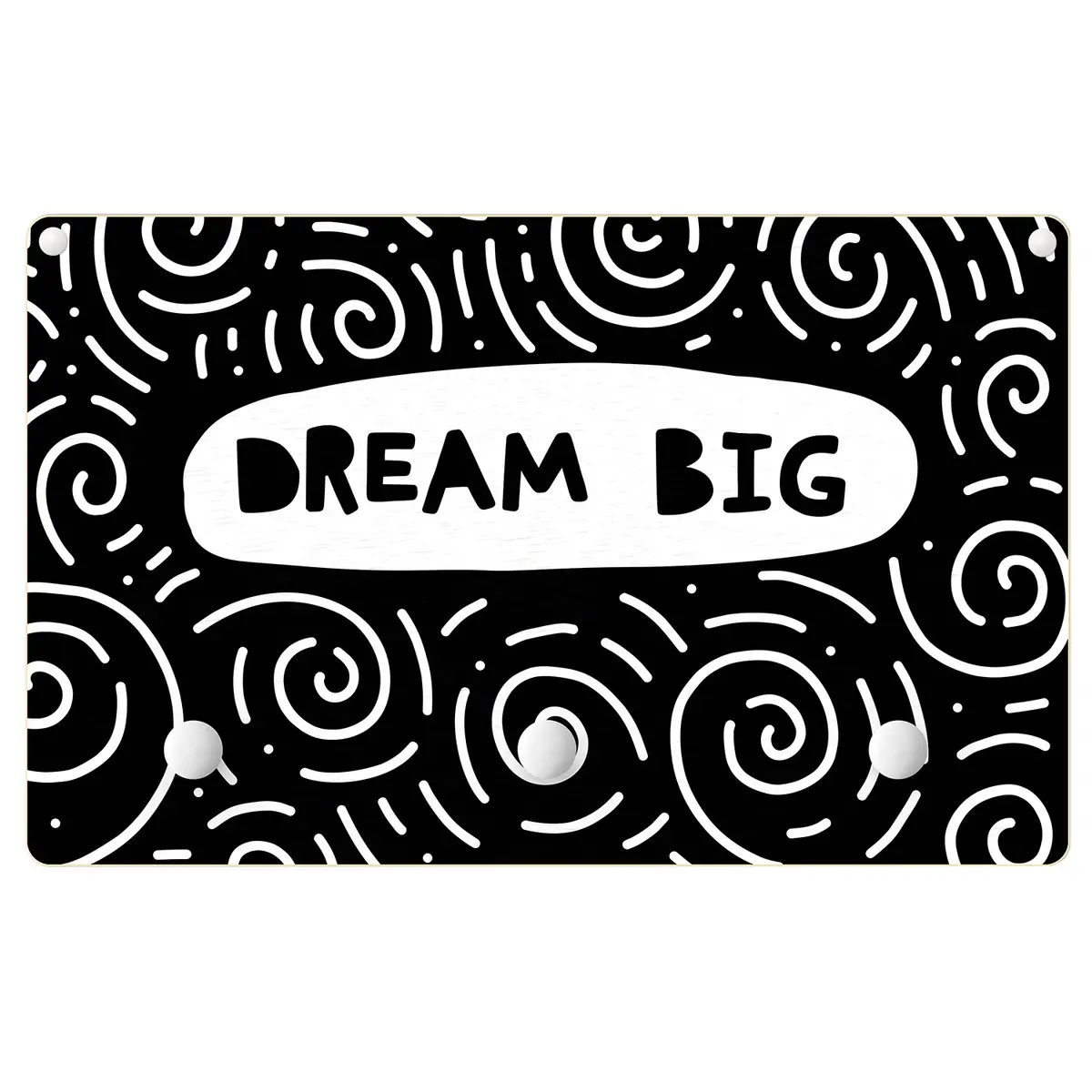 Kindergarderobe Dream Big | Schwarz