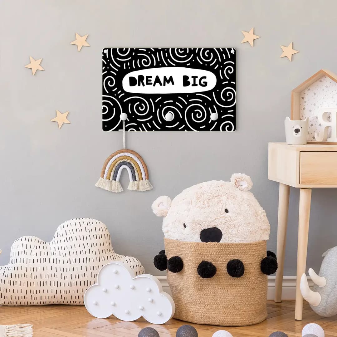 Kindergarderobe Dream Big | Schwarz