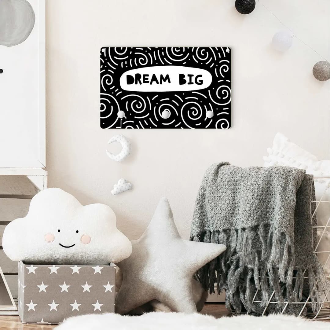 Kindergarderobe Dream Big | Schwarz