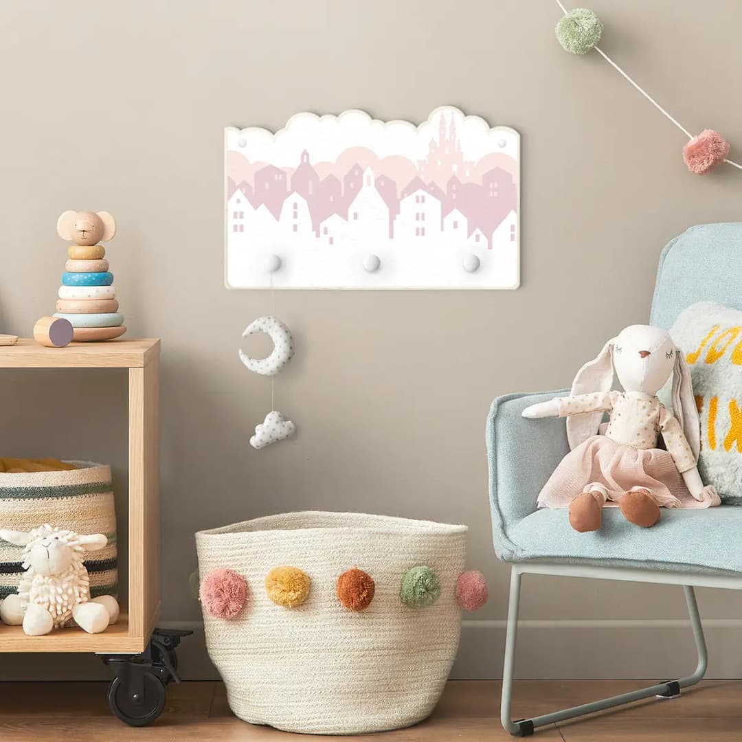 Kindergarderobe Wolkenschloss | Mehrfarbig