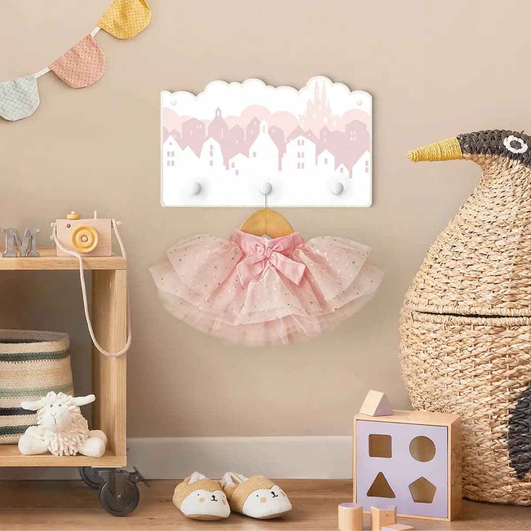 Kindergarderobe Wolkenschloss | Mehrfarbig