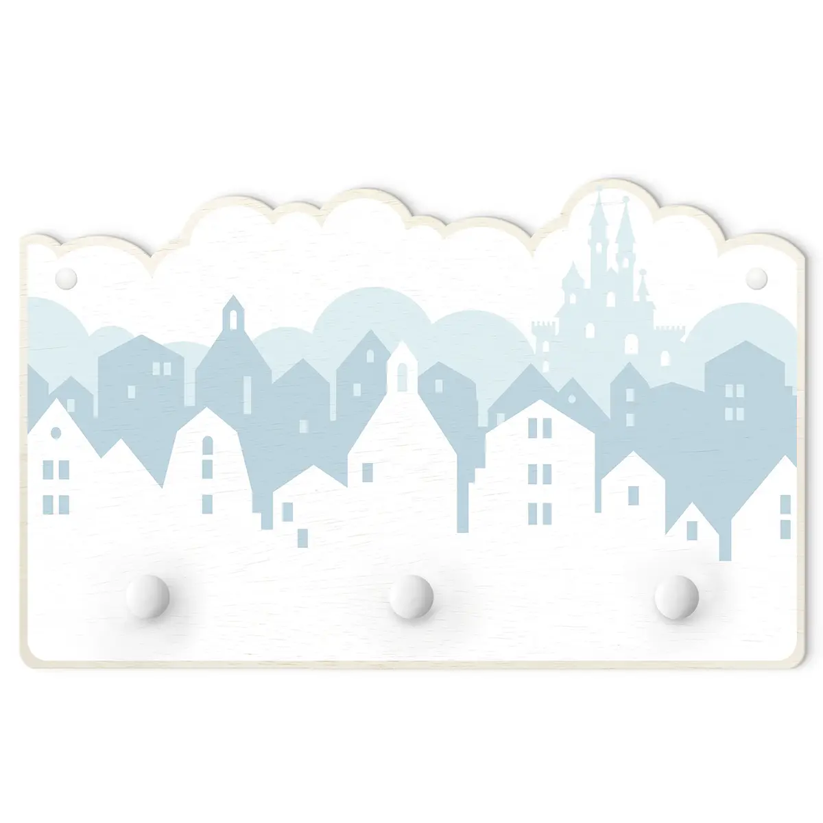 Kindergarderobe Wolkenschloss | Blau