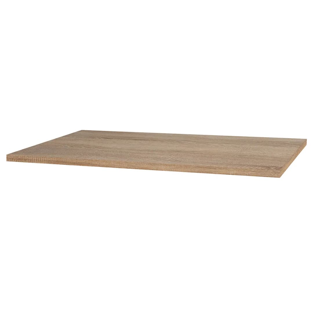 Tischplatte Napo 120cm Braun/Eiche Sägerau Dekor | Holztöne