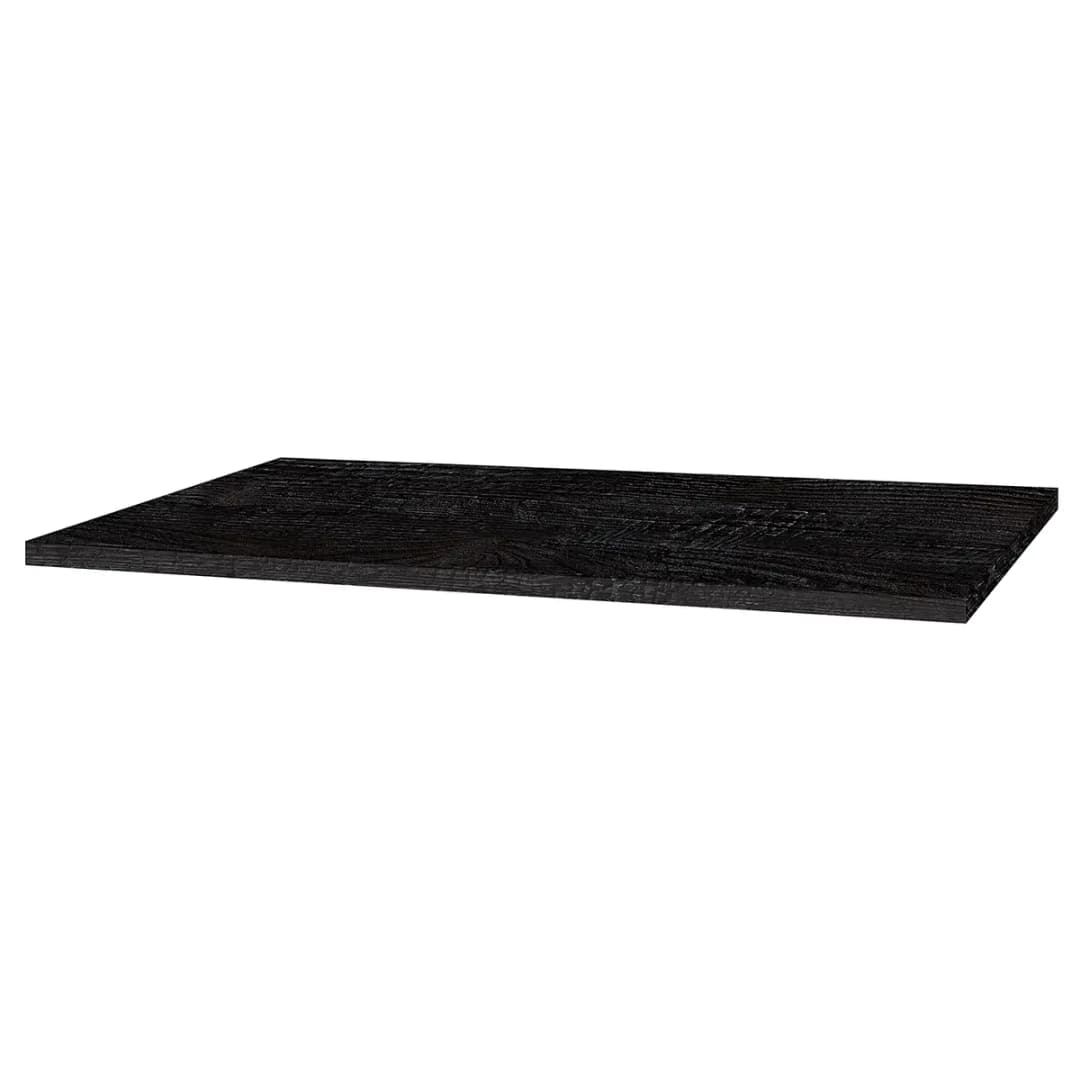 Tischplatte Napo 120cm Schwarz/Esche Schwarz Dekor | Holztöne