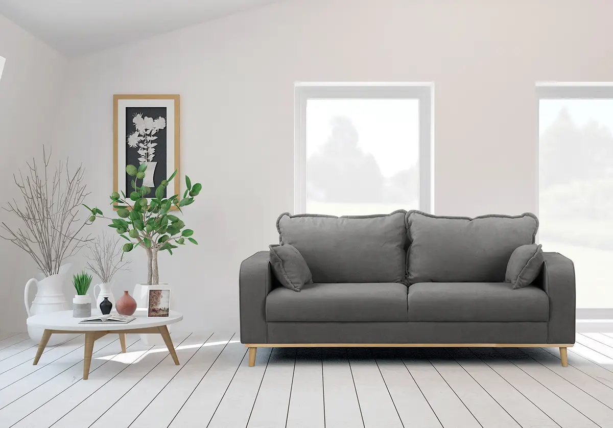 Sofa Nante 3-Sitzer | Grau