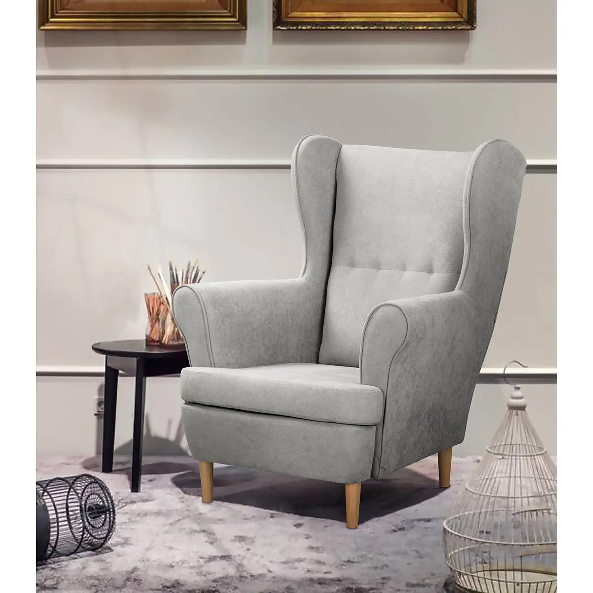 Ohrensessel Ranu I | Silber