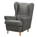 Ohrensessel Ranu Mini Grau Microfaser Jada | Grau