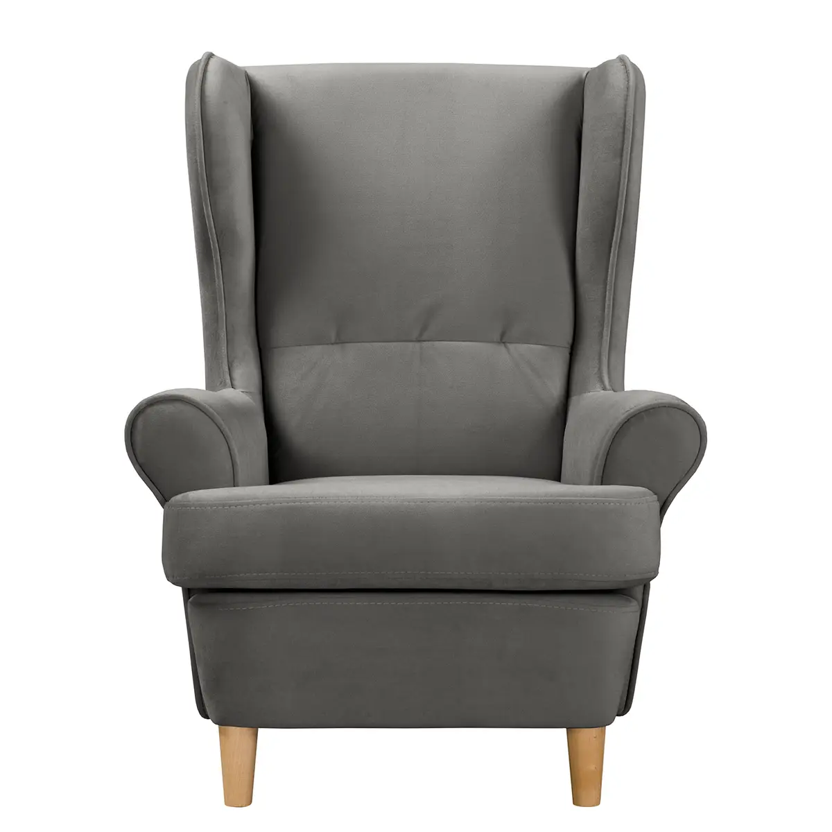 Ohrensessel Ranu Mini Grau Microfaser Jada | Grau