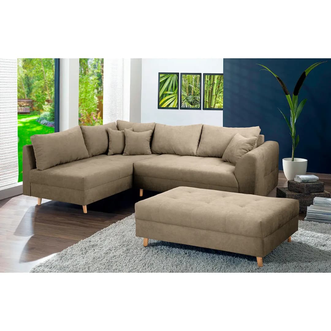 Ecksofa Meyford | Beige