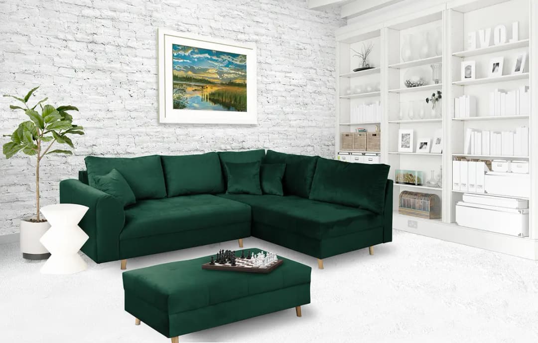 Ecksofa Meyford | Grün
