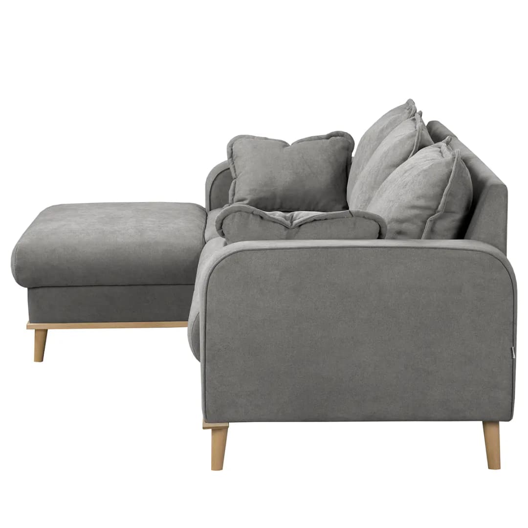 Ecksofa Nante | Grau