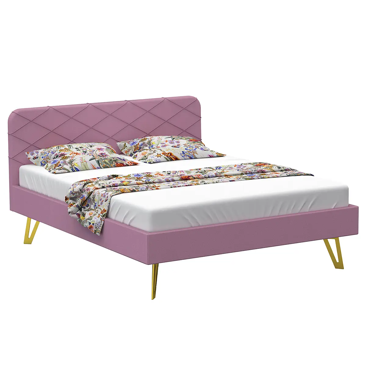 Polsterbett Jesolo | Pink