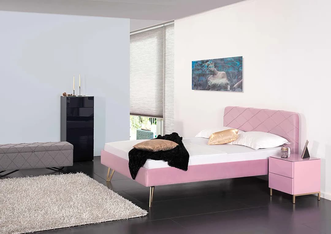 Polsterbett Jesolo | Pink
