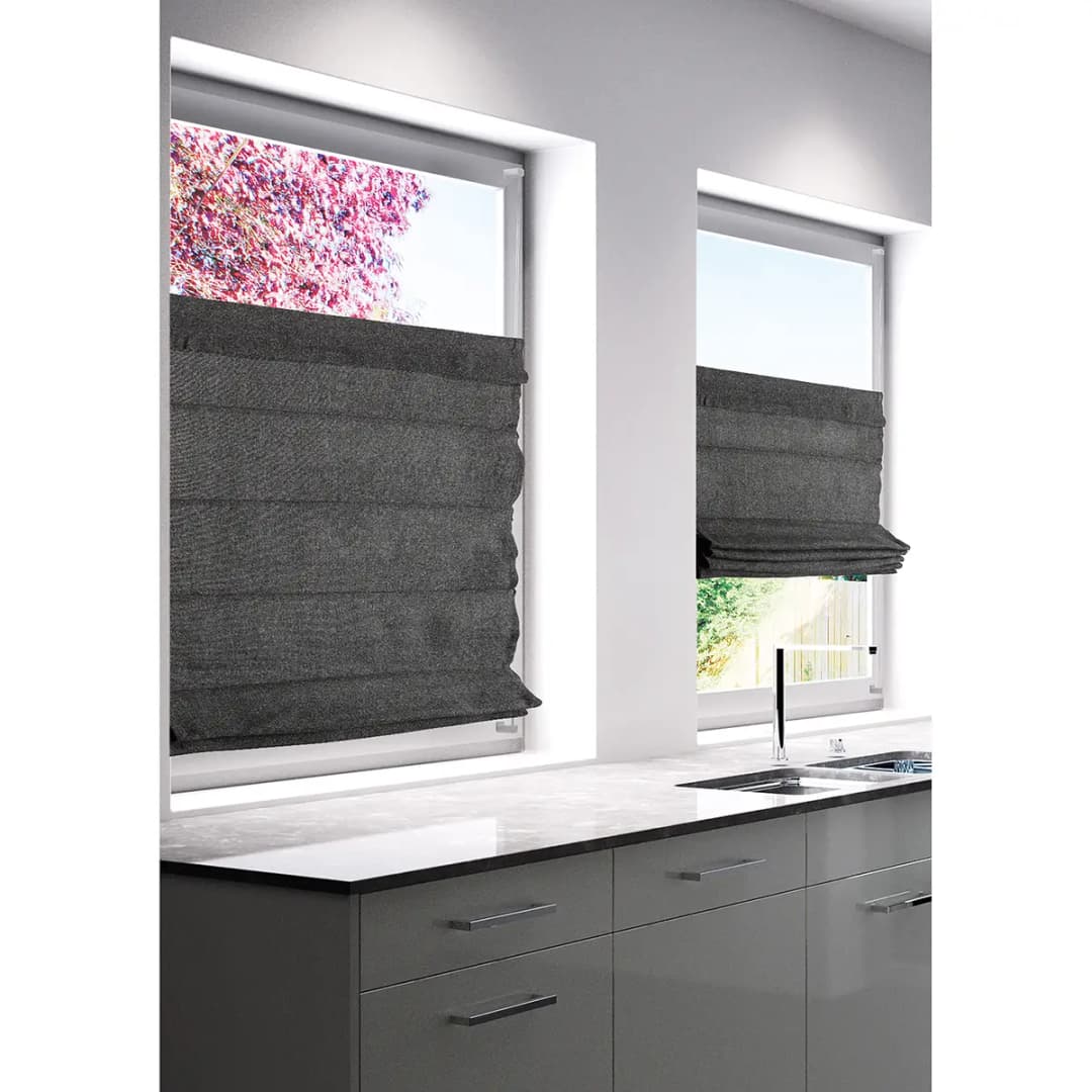Faltrollo Blickdicht | Grau