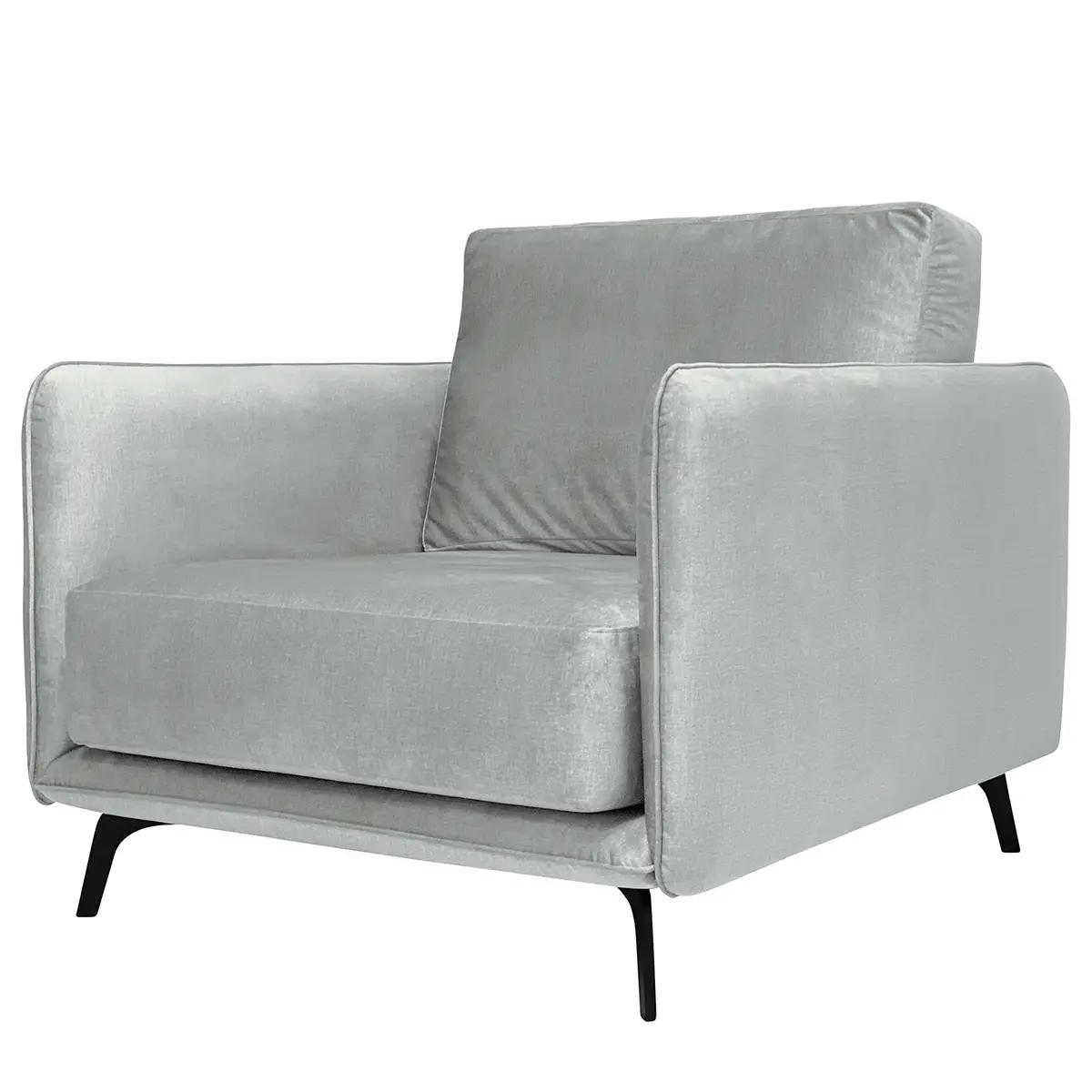 Sessel Frederike Grau Microfaser | Grau