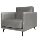 Sessel Frederike Grau Microfaser Faria | Grau